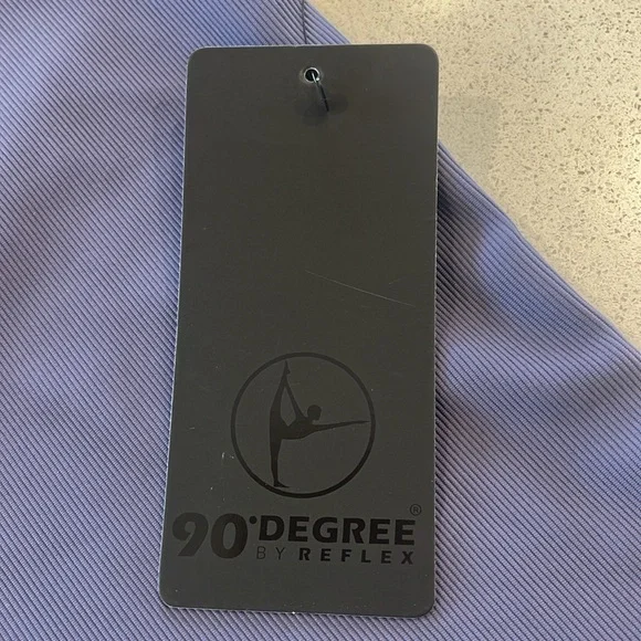 NWT 90 Degree By Reflex Womens Skylar Ribbed Henley & Ribbed Blue Long Sleeve XS - Picture 6 of 8